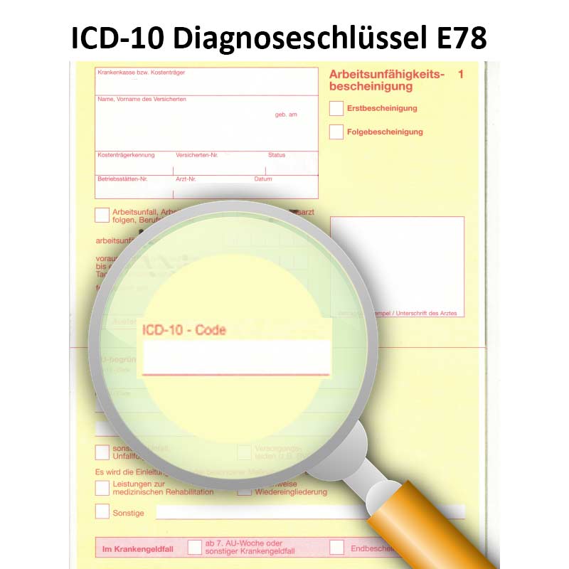 ICD-10 Diagnoseschlüssel E78