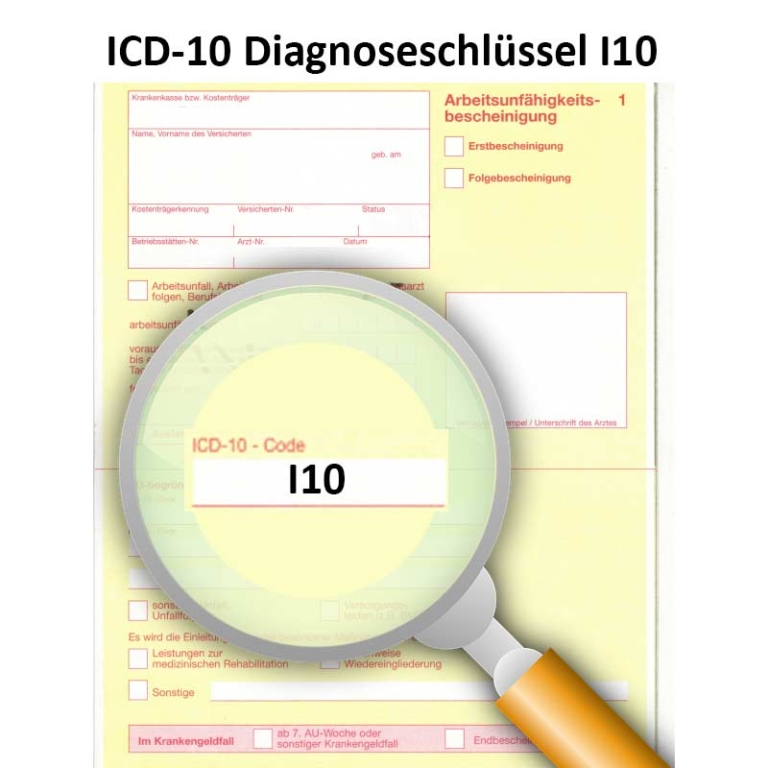 ᐅ ICD-10 Diagnoseschlüssel I10 - Essentielle (primäre) Hypertonie